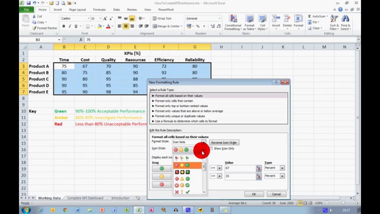 Contoh Format Kpi Excel - KibrisPDR