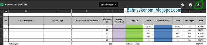 Detail Contoh Format Kpi Excel Nomer 27