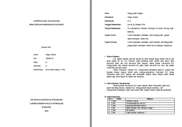 Detail Contoh Format Wawancara Nomer 31