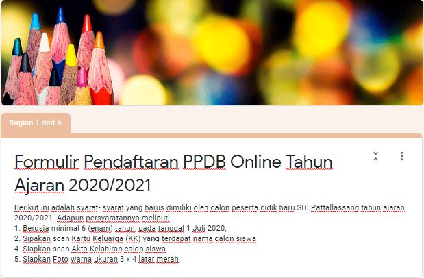 Detail Contoh Formulir Pendaftaran Online Nomer 44