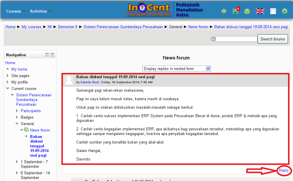 Detail Contoh Forum Diskusi Nomer 2