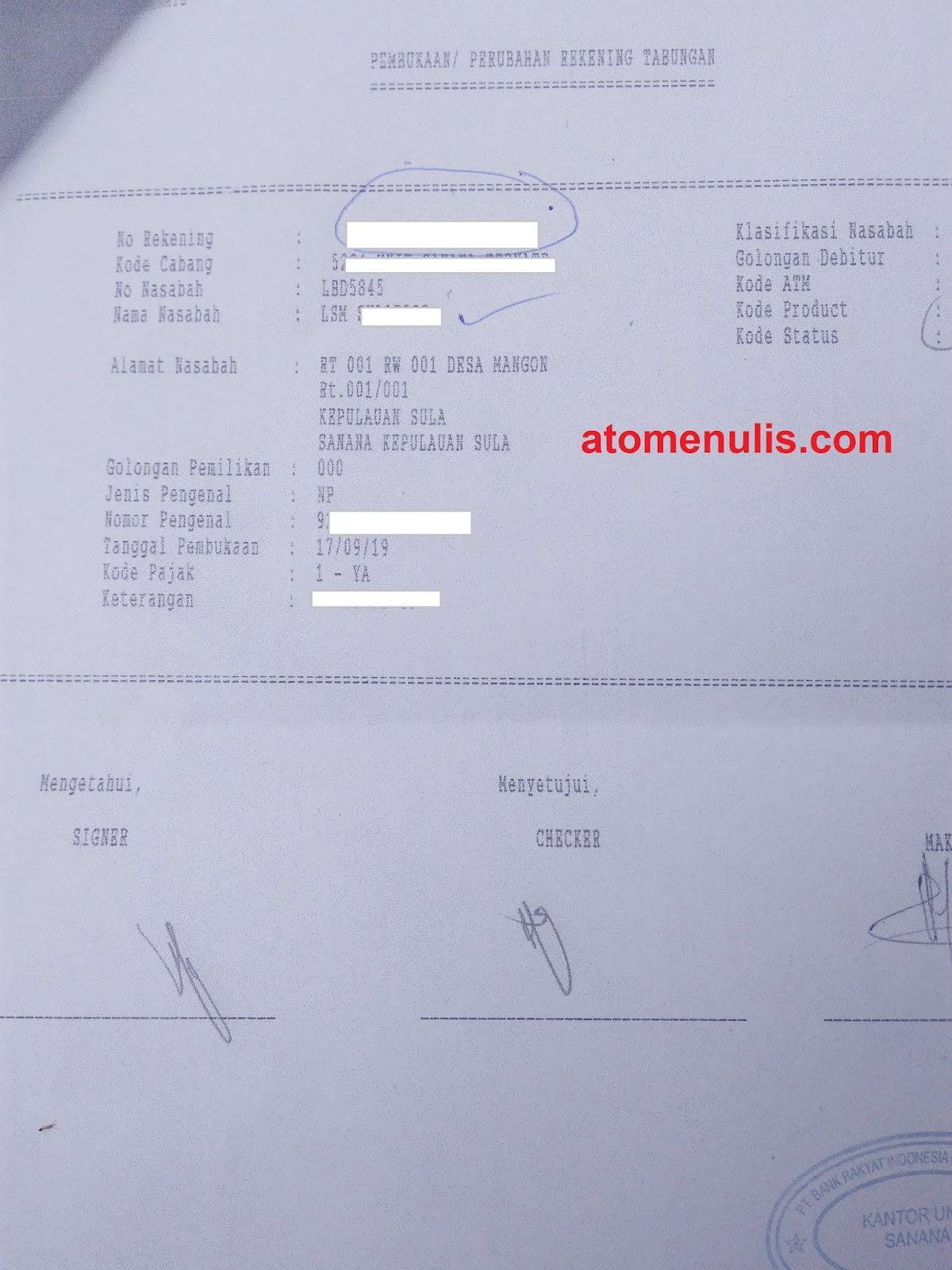 Detail Contoh Fotocopy Buku Rekening Nomer 16