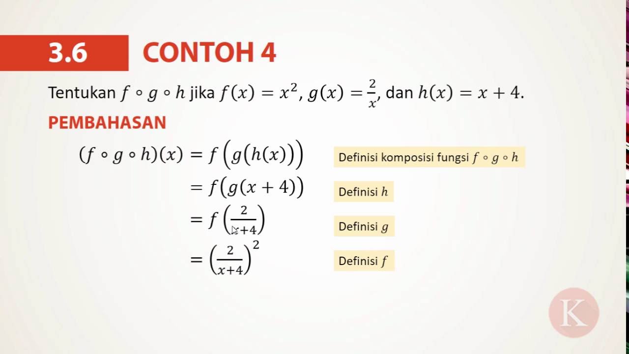 Detail Contoh Fungsi Komposisi Nomer 40