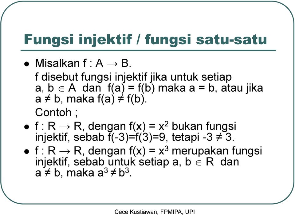 Detail Contoh Fungsi Satu Satu Nomer 49