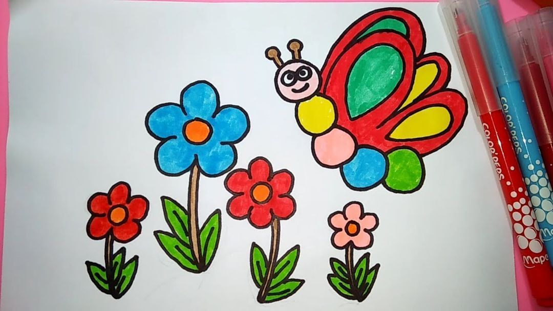 Detail Contoh Gambar Bunga Mawar Untuk Anak Tk Nomer 49