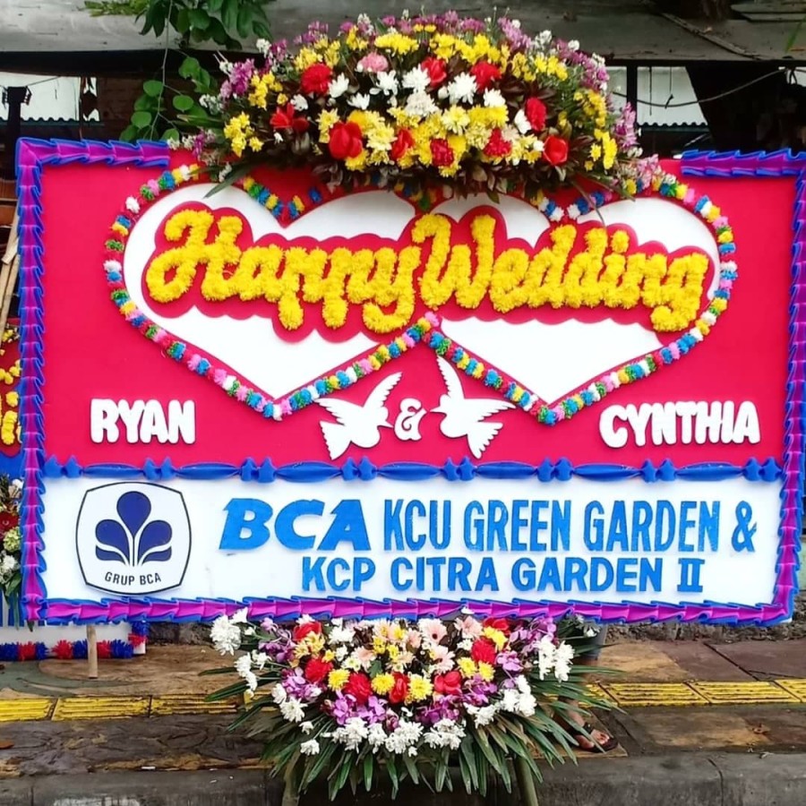 Contoh Gambar Papan Bunga Pernikahan - KibrisPDR