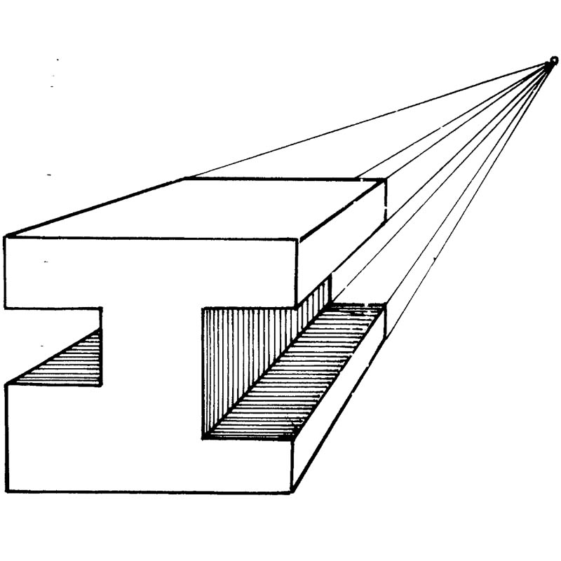 Detail Contoh Gambar Perspektif 1 Titik Lenyap Nomer 39