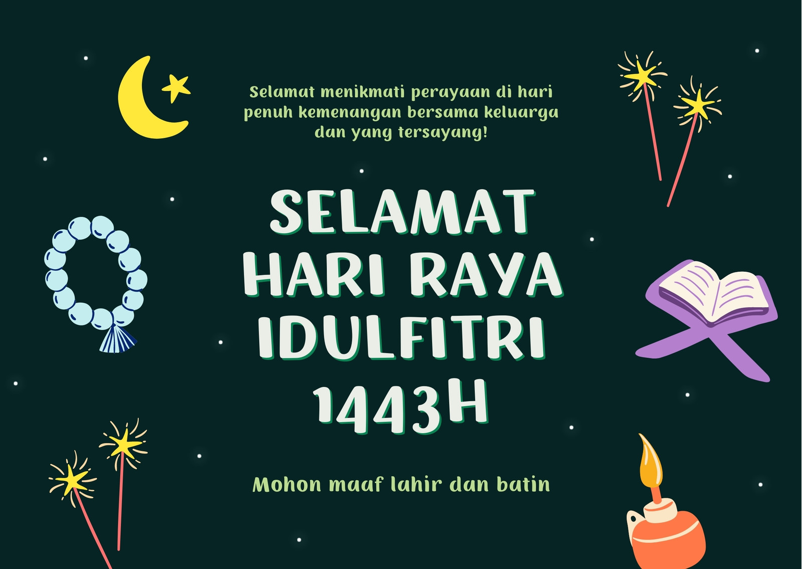 Detail Contoh Gambar Ucapan Hari Raya Idul Fitri Nomer 9