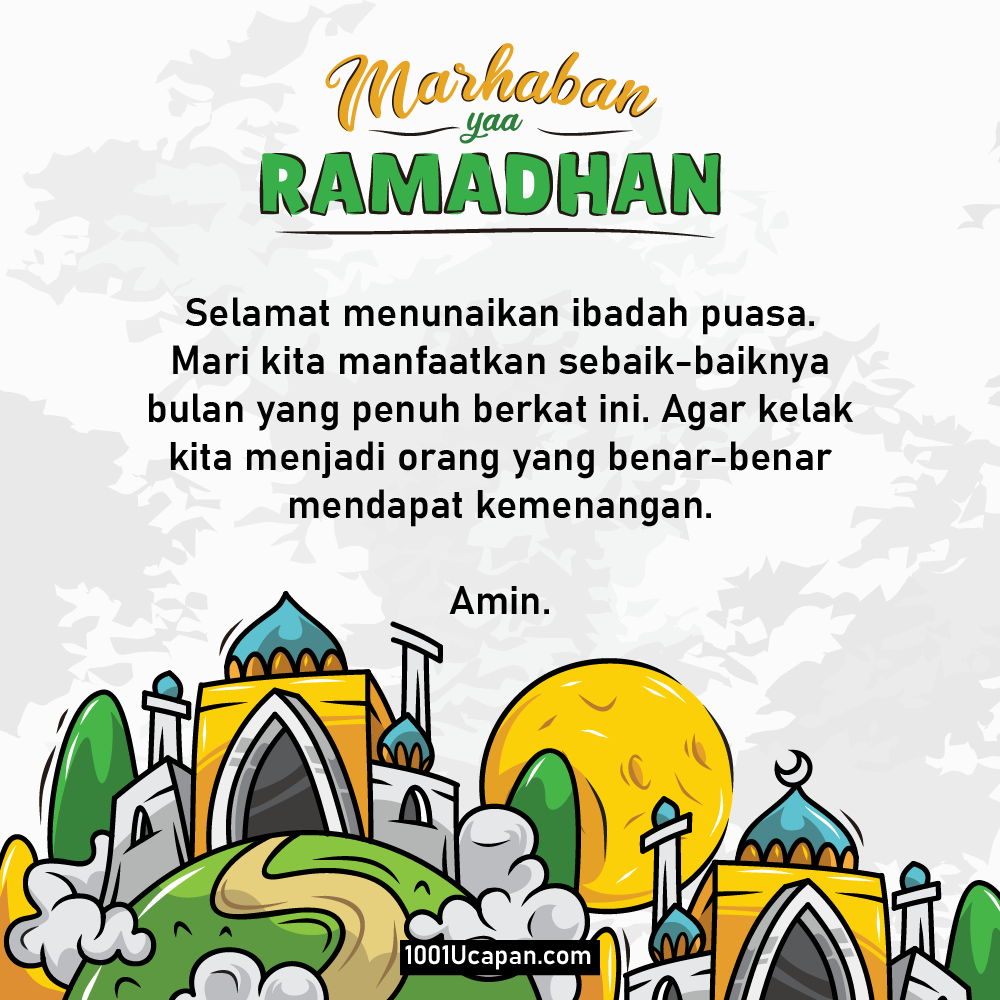 Detail Contoh Gambar Ucapan Ramadhan Nomer 3