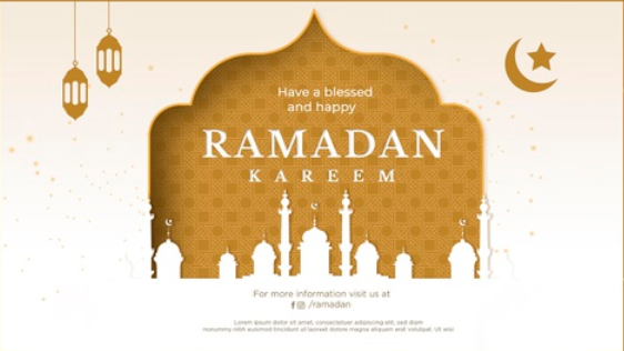 Detail Contoh Gambar Ucapan Ramadhan Nomer 33