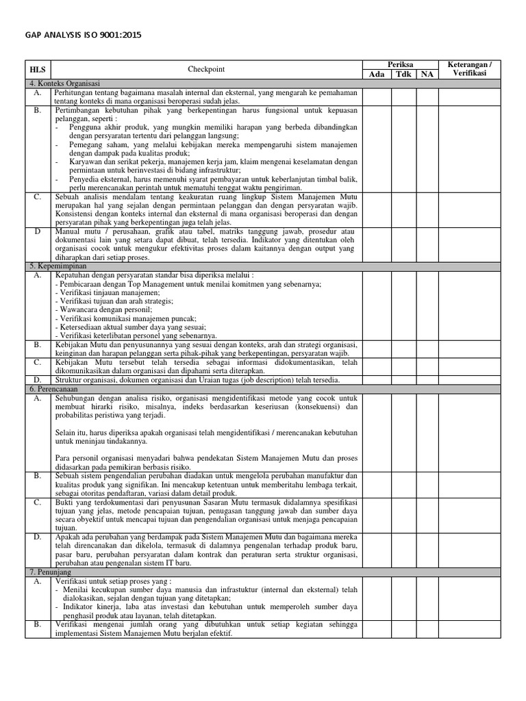 Detail Contoh Gap Analysis Nomer 43