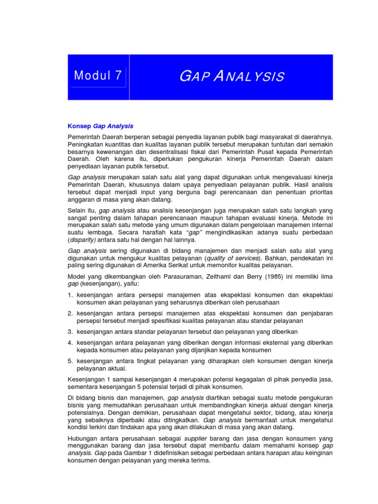 Detail Contoh Gap Analysis Nomer 8