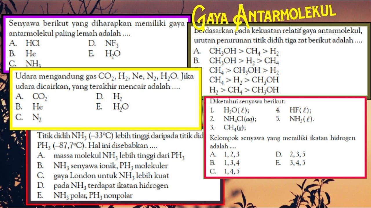 Detail Contoh Gaya Antar Molekul Nomer 35