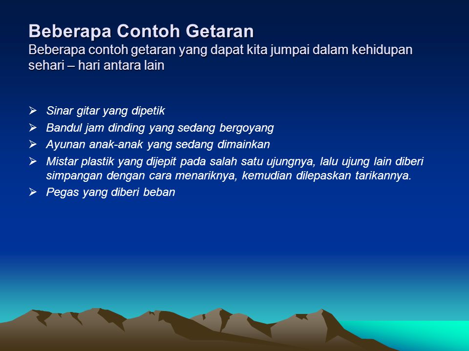 Detail Contoh Getaran Dalam Kehidupan Sehari Hari Nomer 8