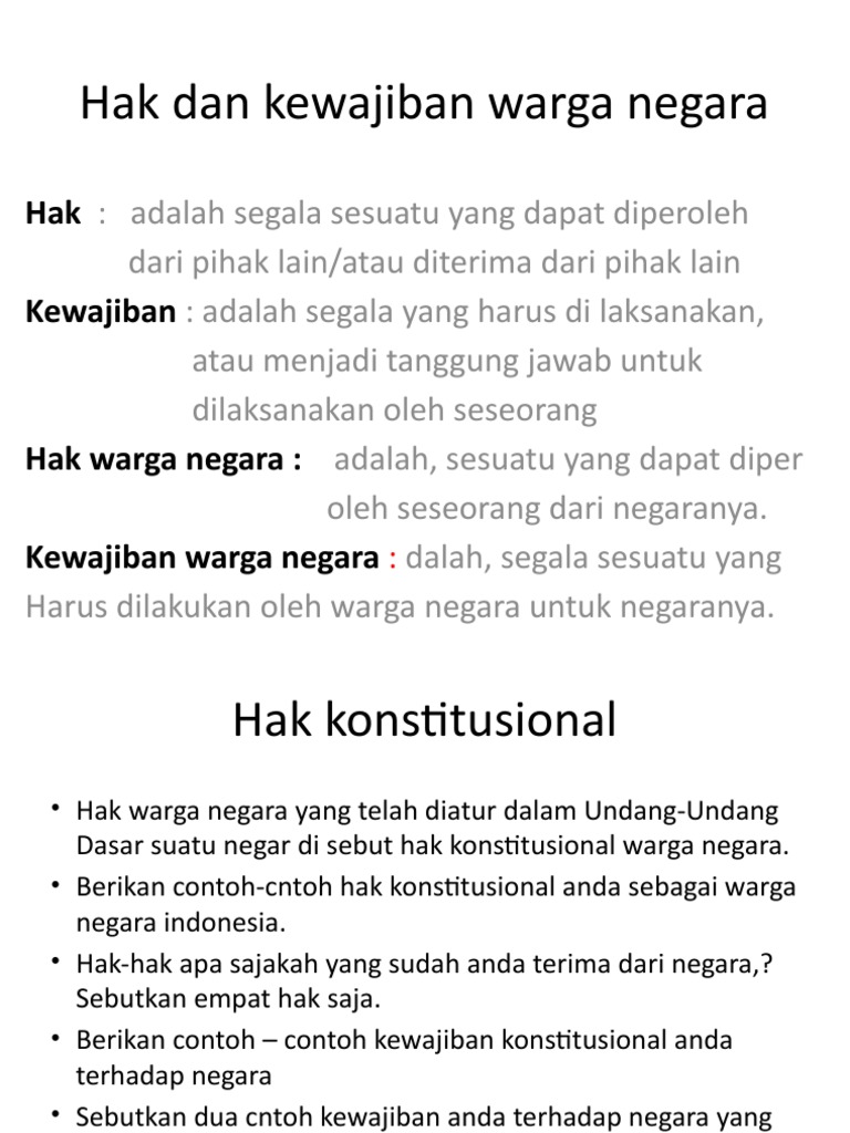 Detail Contoh Hak Konstitusional Nomer 2