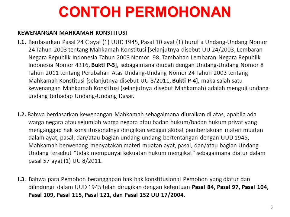 Detail Contoh Hak Konstitusional Nomer 15