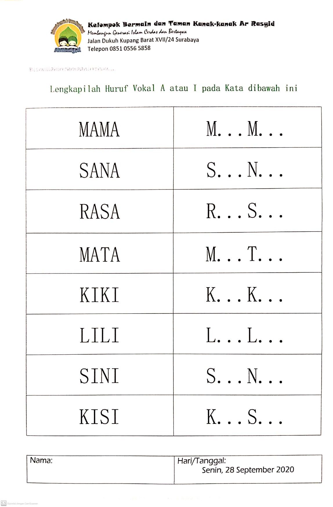 Detail Contoh Huruf Konsonan Adalah Nomer 10