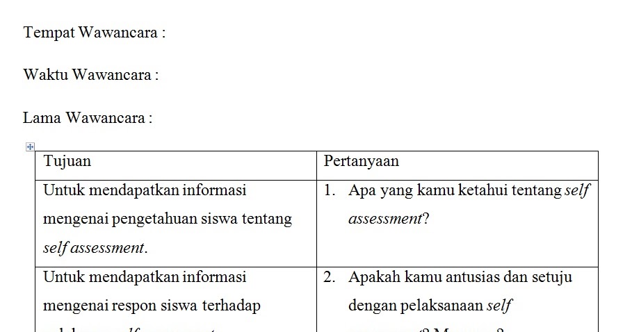 Detail Contoh Instrumen Wawancara Penelitian Kualitatif Nomer 19