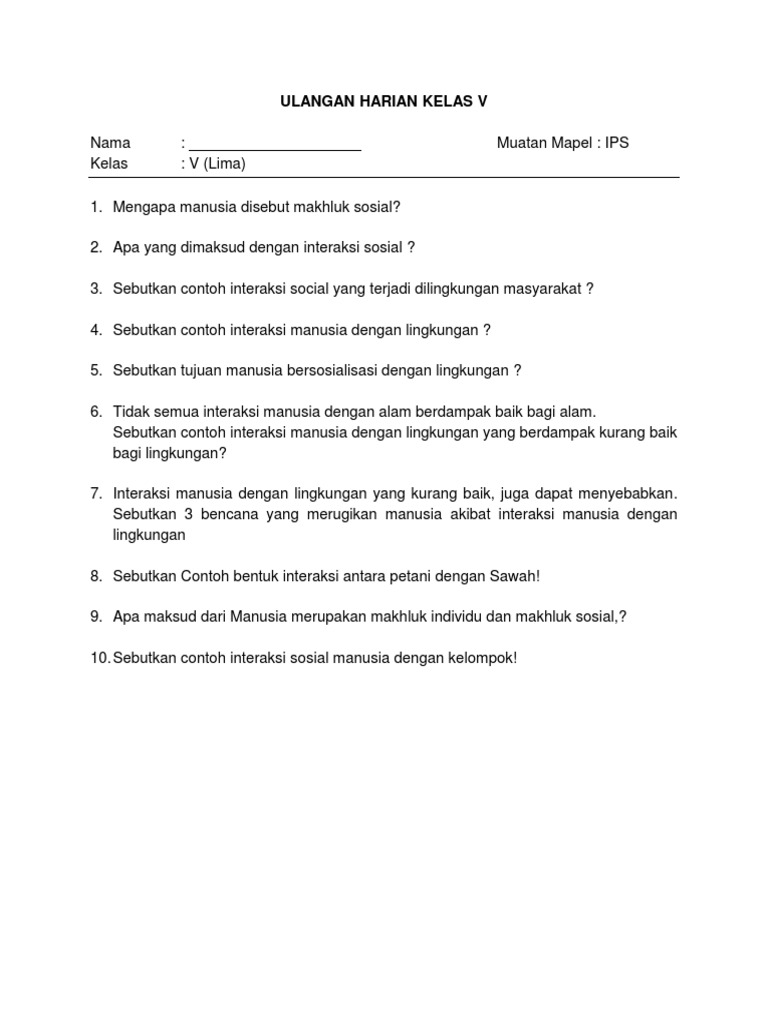 Detail Contoh Interaksi Manusia Nomer 31