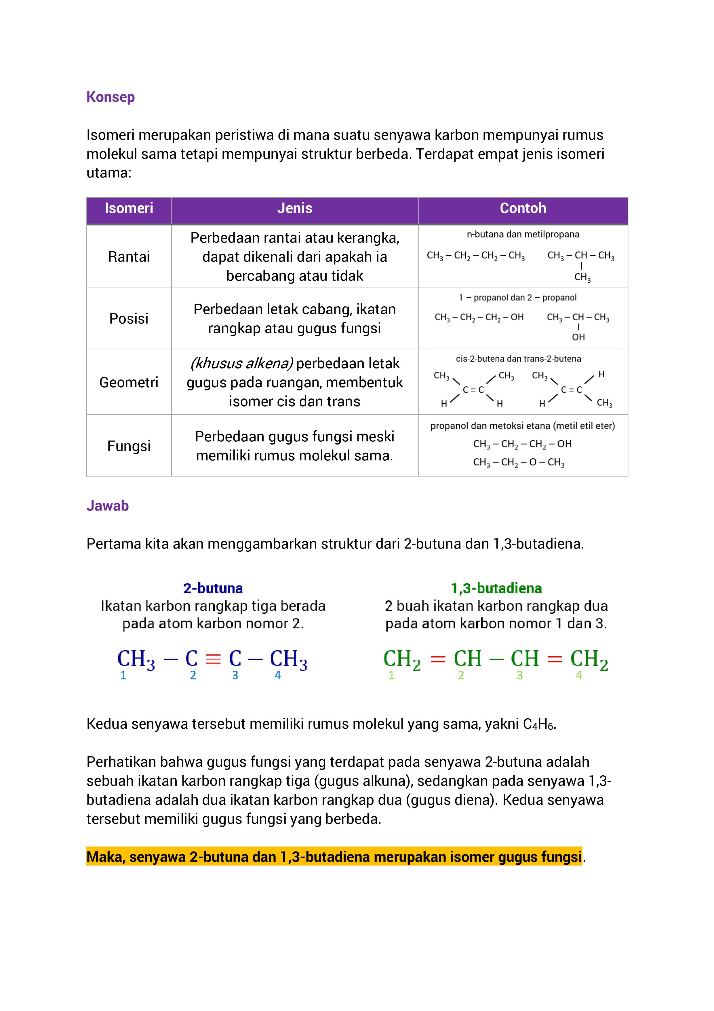 Detail Contoh Isomer Fungsi Nomer 21