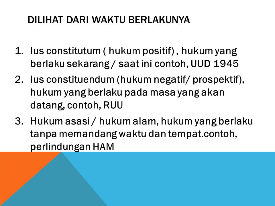 Detail Contoh Ius Constituendum Nomer 19