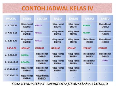 Detail Contoh Jadwal Pelajaran Dalam Bahasa Inggris Nomer 8