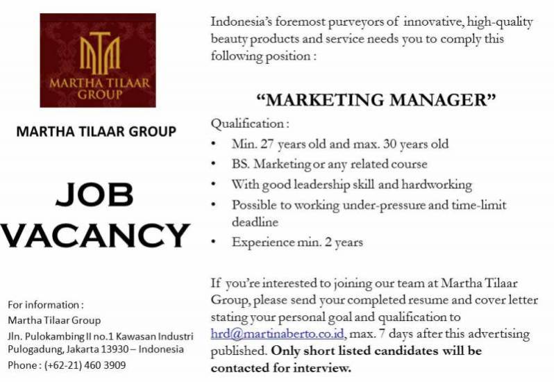 Detail Contoh Job Advertisement Nomer 20