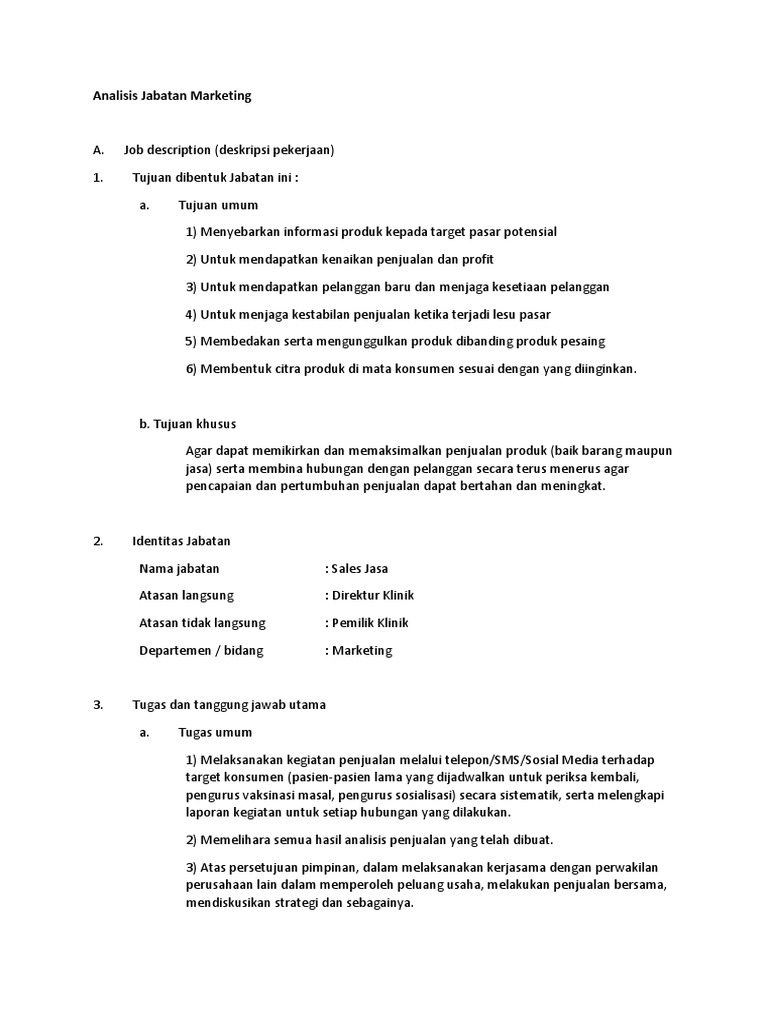 Detail Contoh Job Analysis Nomer 18