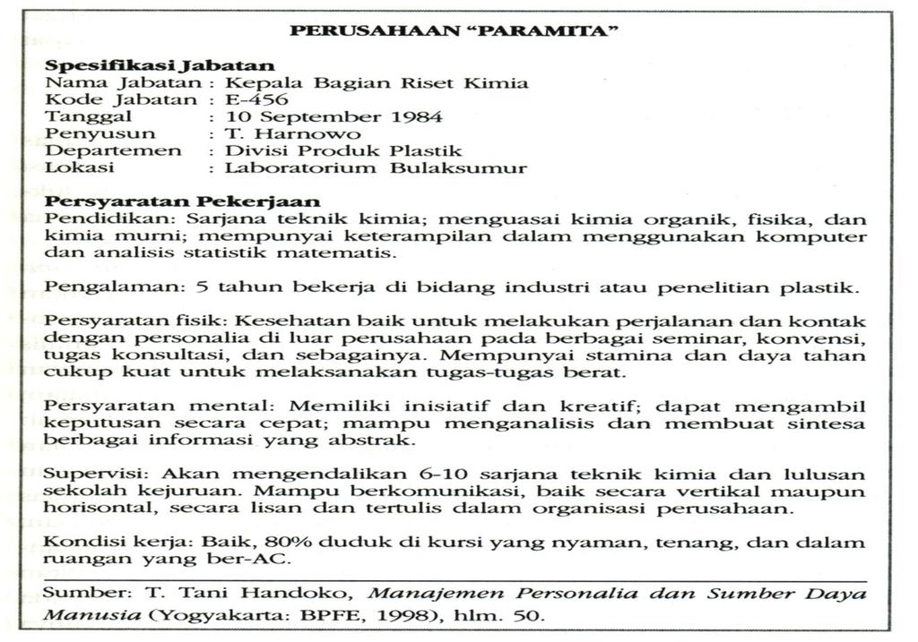 Detail Contoh Job Analysis Nomer 29