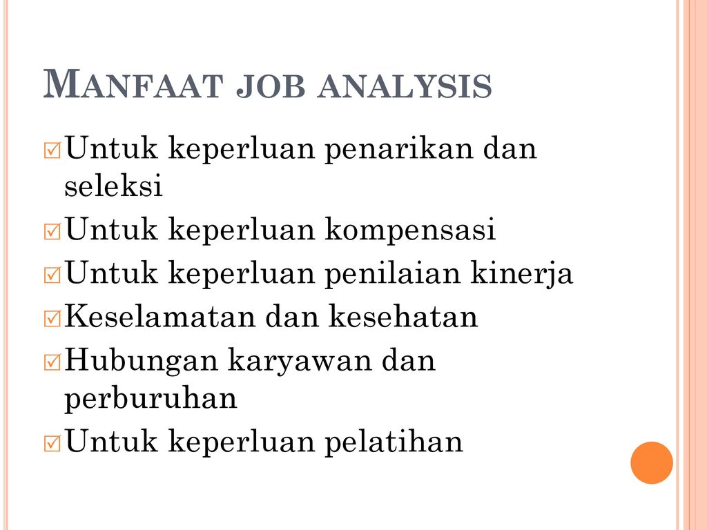 Detail Contoh Job Analysis Nomer 30