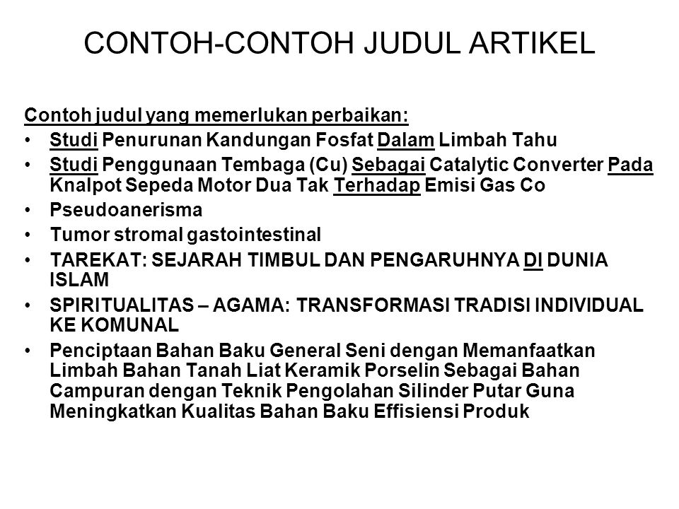 Detail Contoh Judul Artikel Yang Menarik Nomer 10