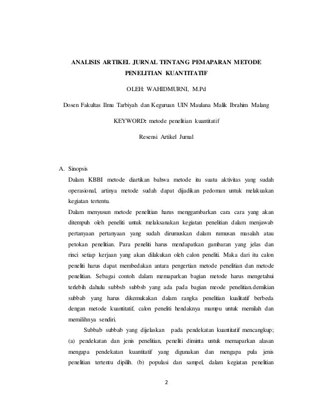 Detail Contoh Jurnal Kuantitatif Nomer 17