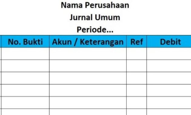 Detail Contoh Jurnal Umum Dan Buku Besar Nomer 46