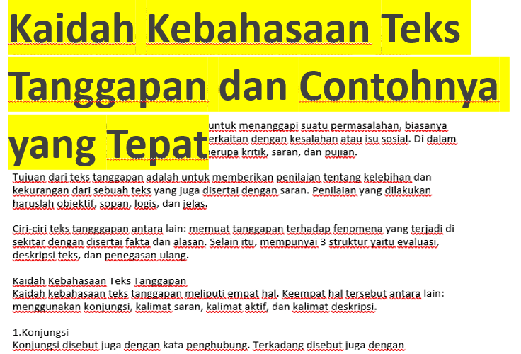 Detail Contoh Kaidah Kebahasaan Nomer 29