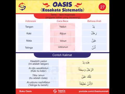 Detail Contoh Kalimat Bahasa Arab Anggota Tubuh Nomer 9