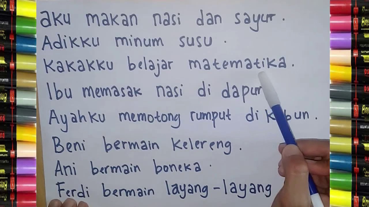 Detail Contoh Kalimat Dikte Untuk Kelas 1 Sd Nomer 41