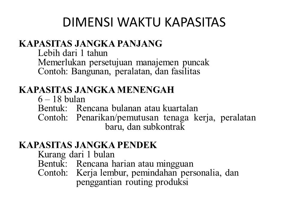 Detail Contoh Kapasitas Produksi Nomer 25