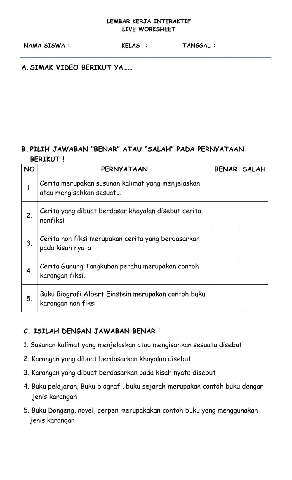 Detail Contoh Karangan Bahasa Indonesia Nomer 23