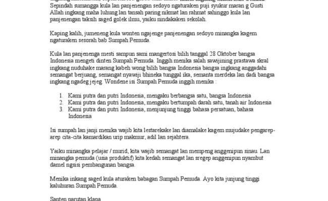 Detail Contoh Karangan Bahasa Jawa Nomer 5