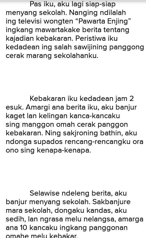 Detail Contoh Karangan Bahasa Jawa Nomer 7