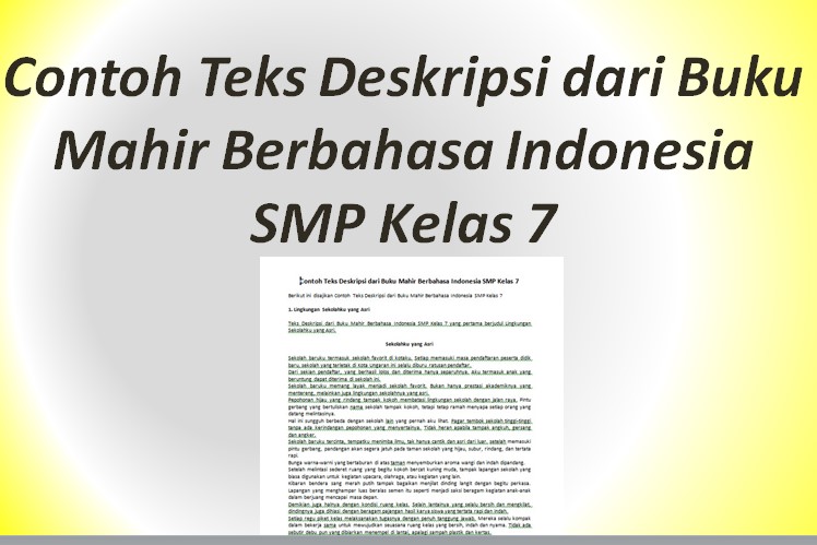 Detail Contoh Karangan Teks Deskripsi Nomer 35