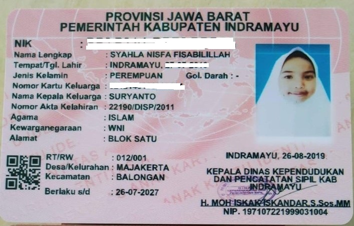 Detail Contoh Kartu Identitas Anak Nomer 9