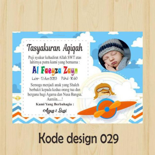 Detail Contoh Kartu Selapan Bayi Nomer 14