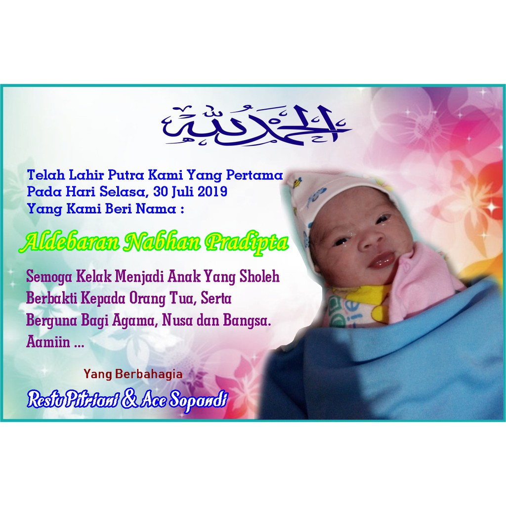 Detail Contoh Kartu Selapan Bayi Nomer 6