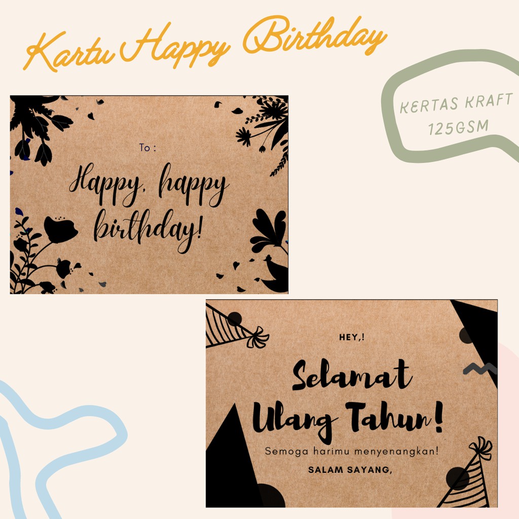 Detail Contoh Kartu Ucapan Happy Birthday Nomer 14