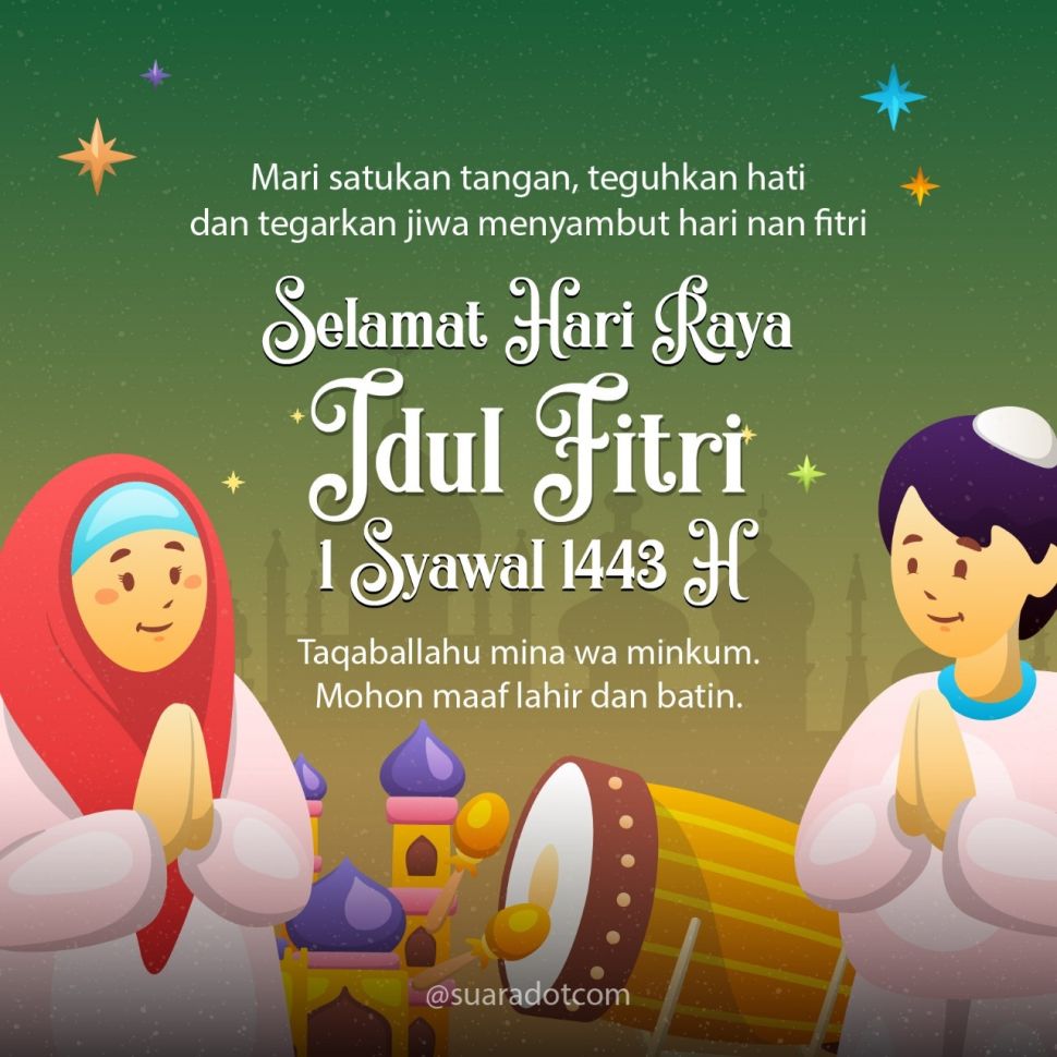 Detail Contoh Kartu Ucapan Hari Raya Idul Fitri Nomer 16