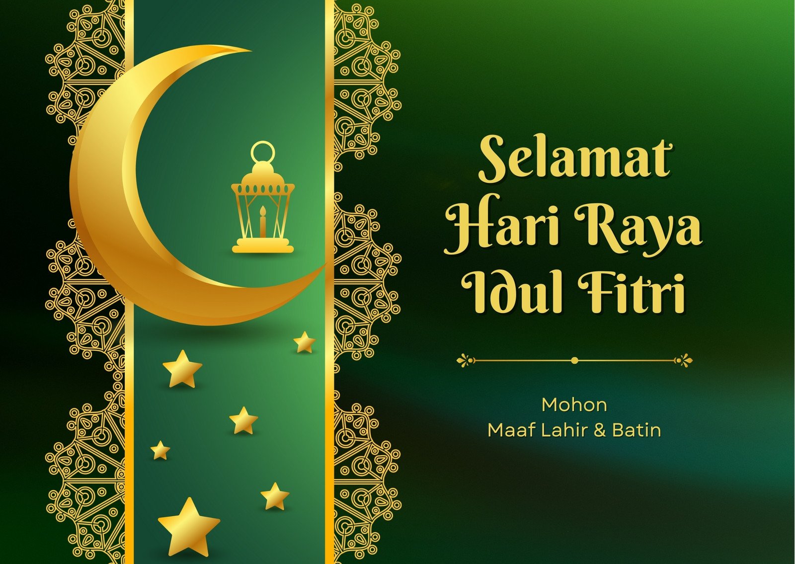 Detail Contoh Kartu Ucapan Hari Raya Idul Fitri Nomer 17