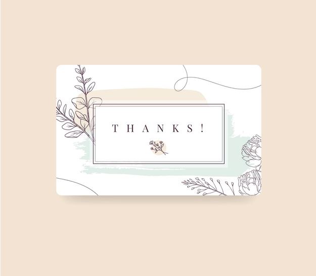 Detail Contoh Kartu Ucapan Thank You Card Nomer 27