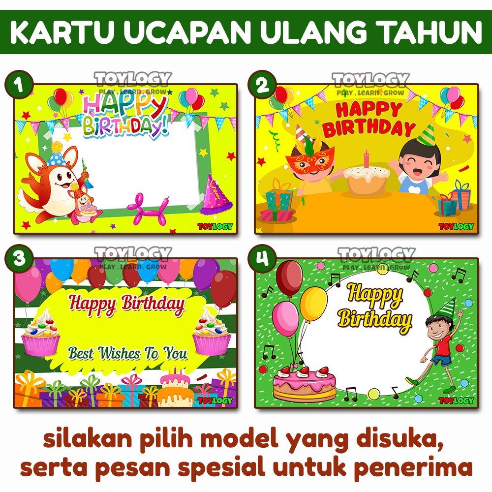 Detail Contoh Kartu Ucapan Ulang Tahun Anak Anak Nomer 6