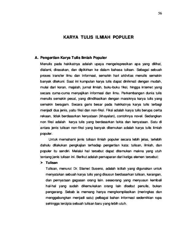 Detail Contoh Karya Ilmiah Populer Di Koran Nomer 28